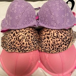 SOLD!!!!! 3 Victoria Secret 36C bras. NEW WITH TAGS